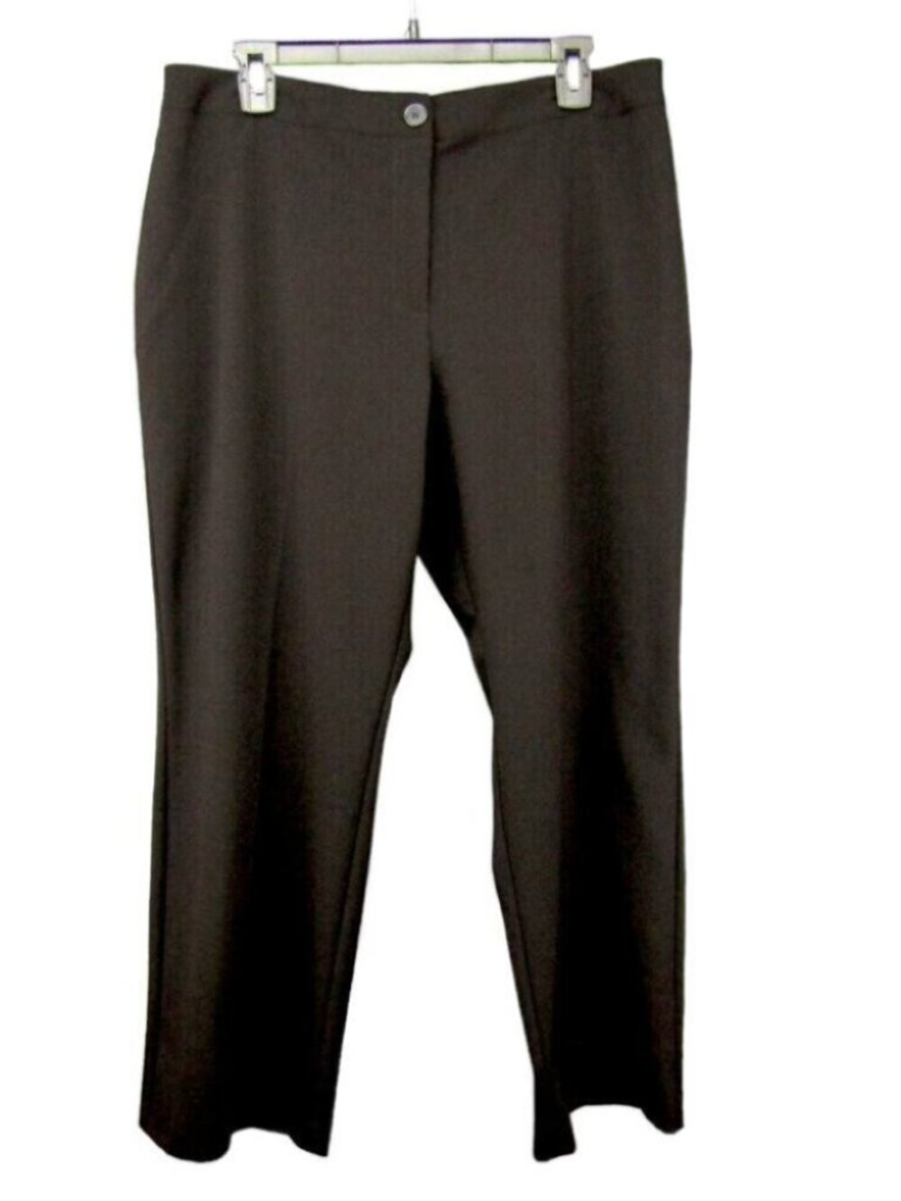 Susan Graver Chelsea Stretch Zip Comfort Waist Black Pants Size 14P A269529